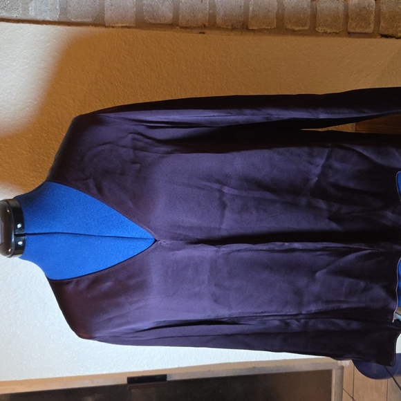 giada_forte Tops - giada_forte Italy Inverno 2016Chic Satin Women's Purple Blouse.sz M.